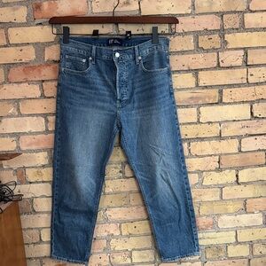 GAP Woman’s Cheeky Highrise Cropped Straight Blue Jeans